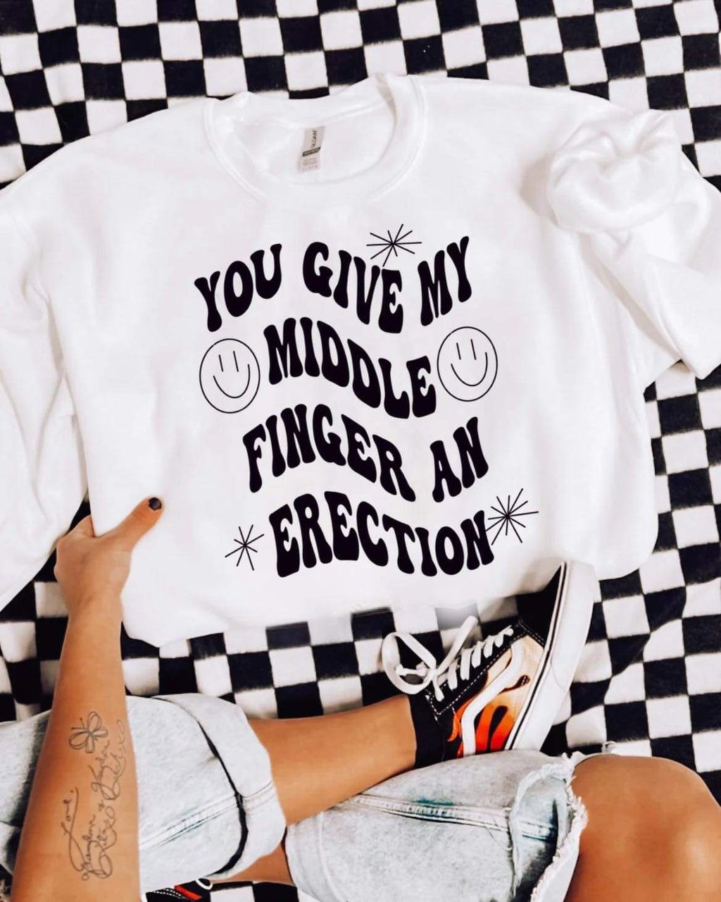Middle Finger Erection