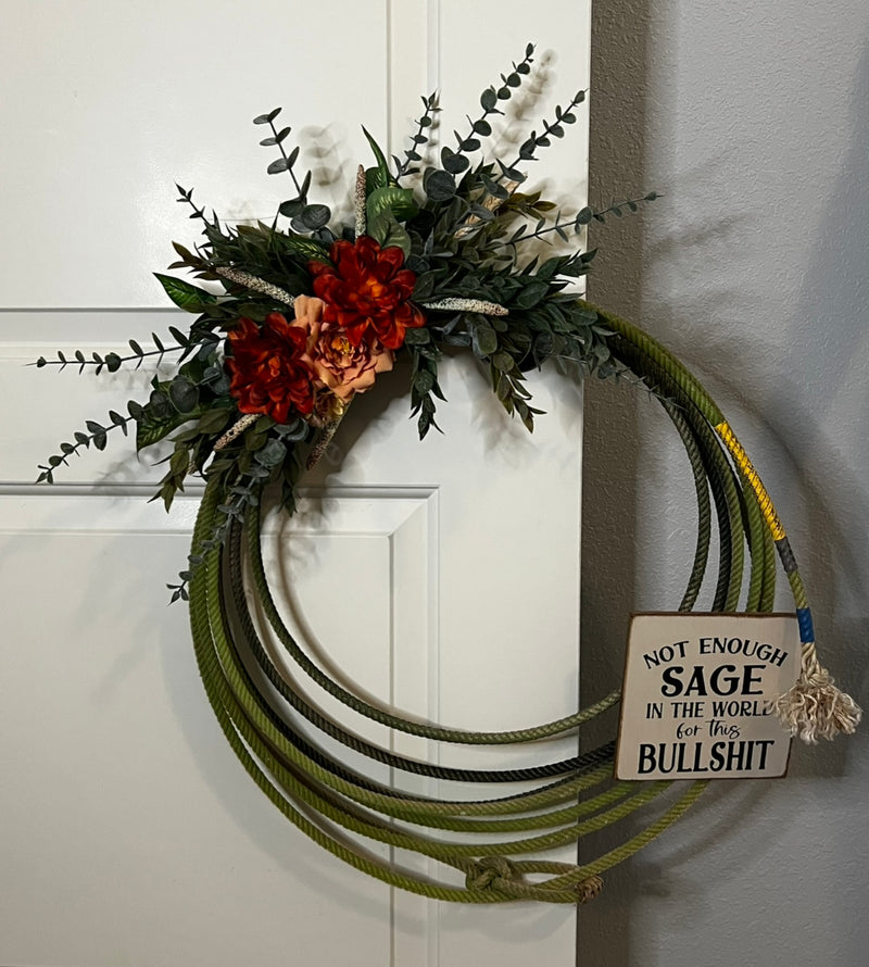 Rope Wreath- Not Enough Sage