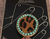 Leopard Hide/Turquoise Phone Grip Holder/Stand