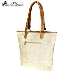 Montana West Wild West Painting Canvas Tote Bag