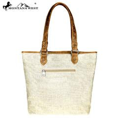 Montana West Cinco Collection Canvas Tote Bag