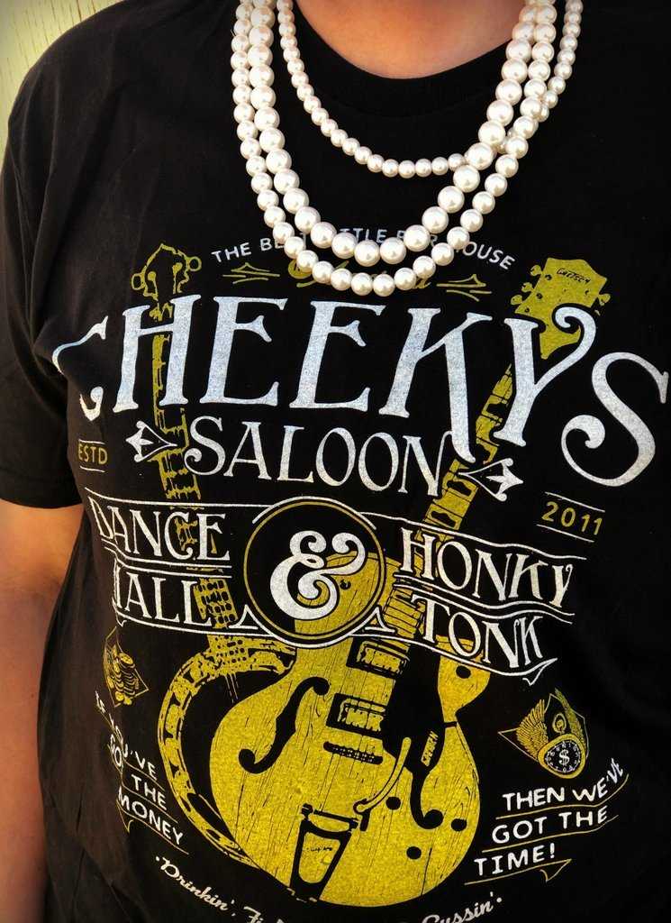 Cheeky's Saloon Tee from Outlaws and Angels Boutique