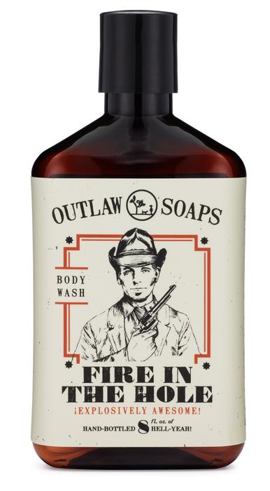 Fire in the Hole Natural Body Wash - 8oz - (smell like campfire)