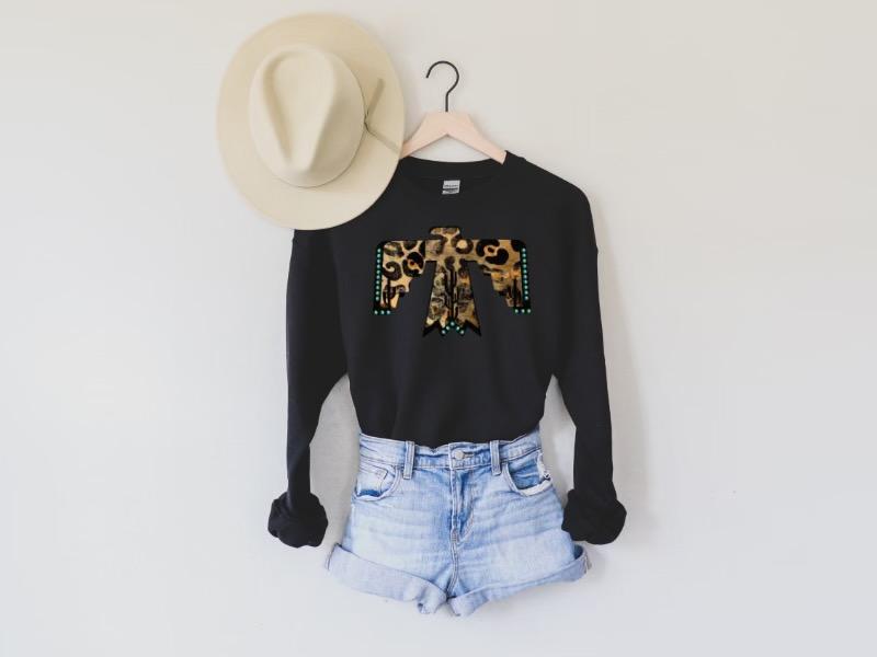 Long Sleeve Leopard Thunderbird