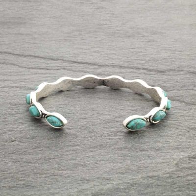 Natural Stone Cuff Bracelet