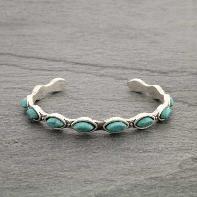 Natural Stone Cuff Bracelet